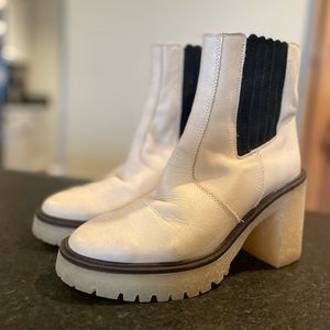 Free People James Chelsea Boot-Bone with Gum sole
